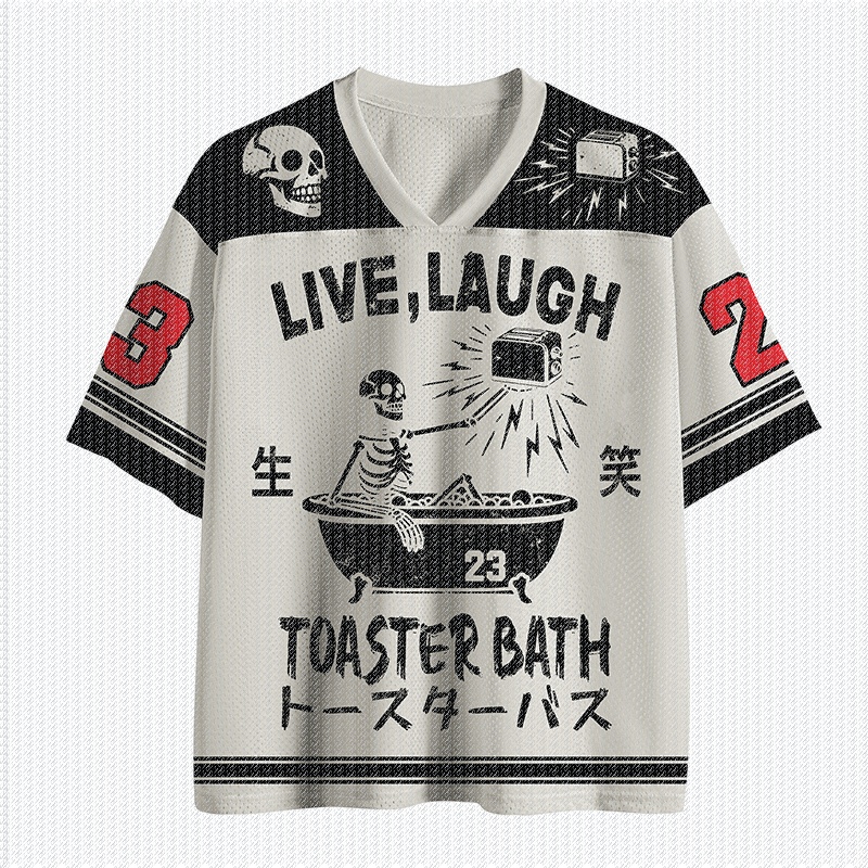 Toaster - Футболка с V-образным вырезом, белая с