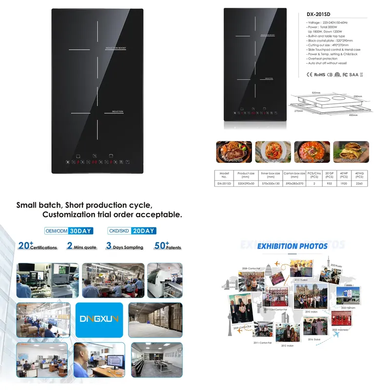 Induction Cooker - Высокоэффективная 2-конфорочная электрическая индукционная плита по