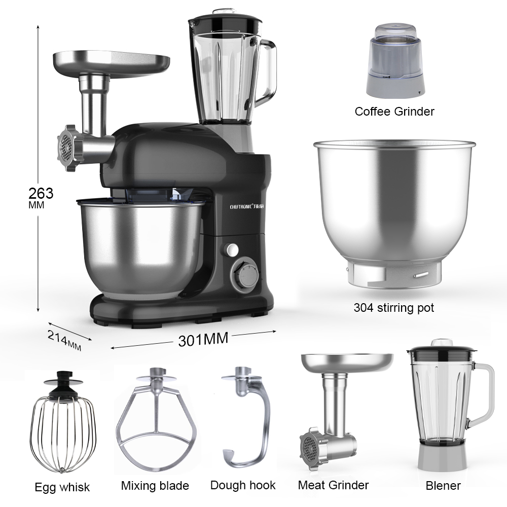 Мощный кухонный комбайн-бленде – обзор и цена Stand Mixer